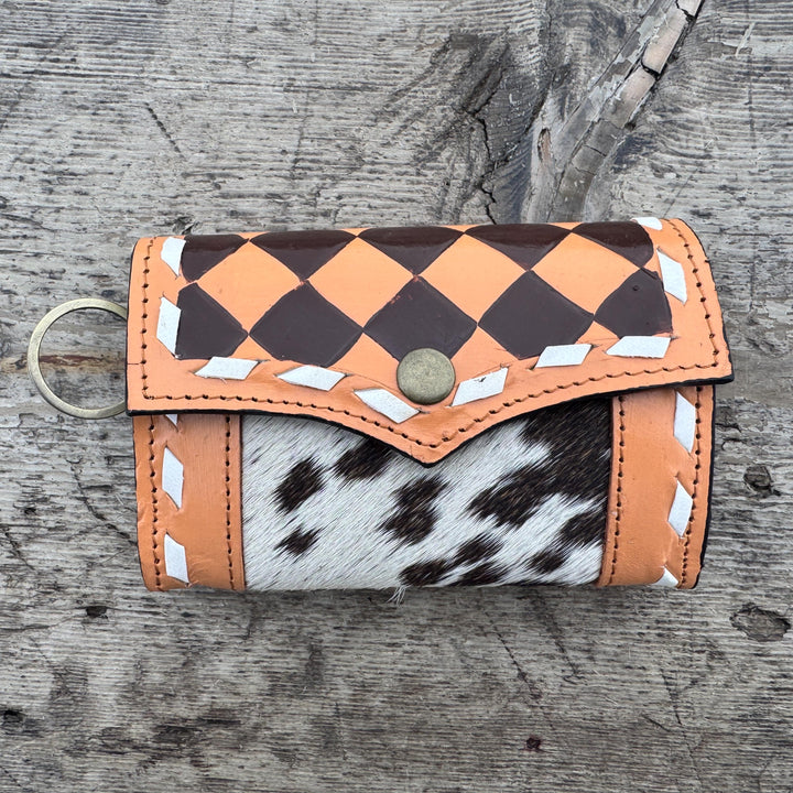 Black Pink or Brown Checkered Small Wallet by Double B Wild Rags Double B Wild Rags