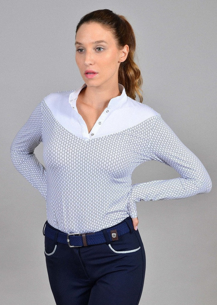 Cognac Womens Long Sleeve Competition Show Shirt