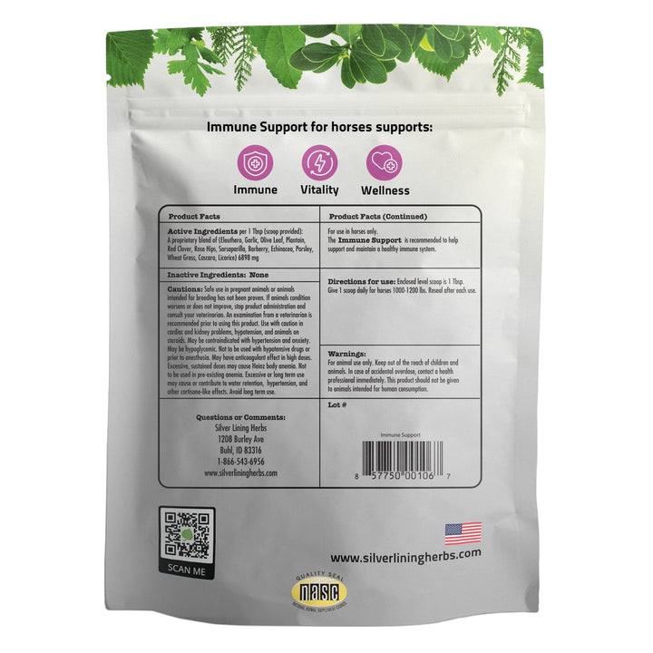 Immune Support for Horses Silver Lining Herbs