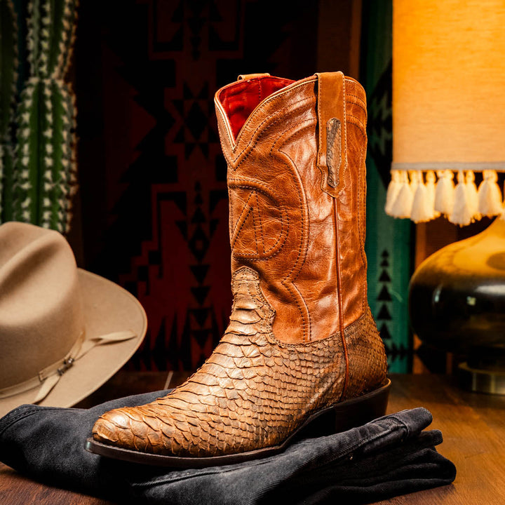 Marco Di Milano 
Kansas Cognac Men’s Cowgirl Boots Marco Di Milano