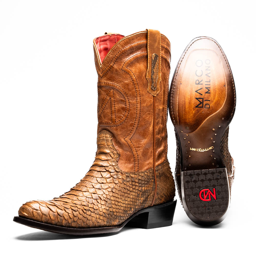 Marco Di Milano 
Kansas Cognac Men’s Cowgirl Boots Marco Di Milano