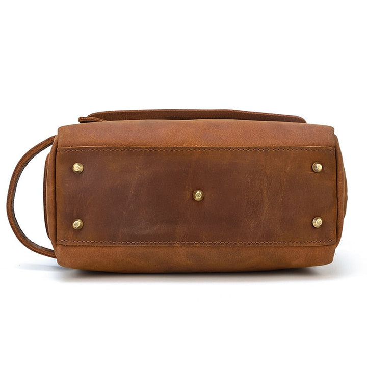 Dado Leather Dopp Kit | Handmade Leather Toiletry Bag STEEL HORSE LEATHER