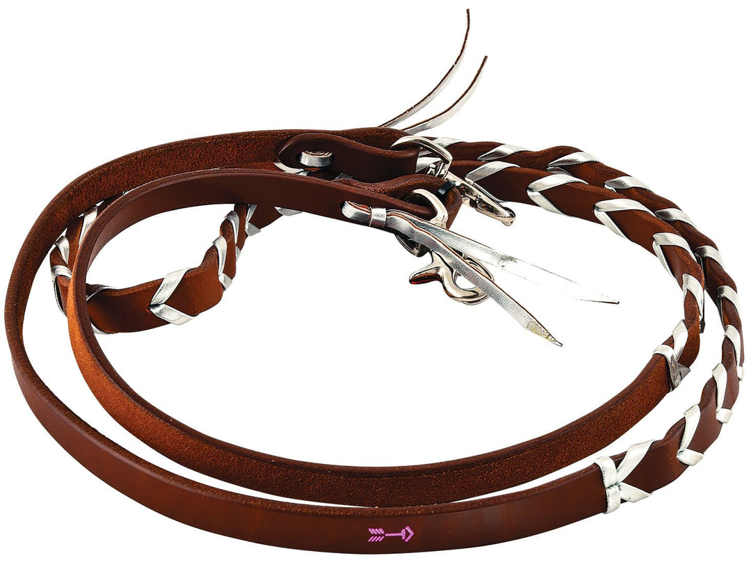 Rafter T Plaited Barrel Racing Reins Jeffers