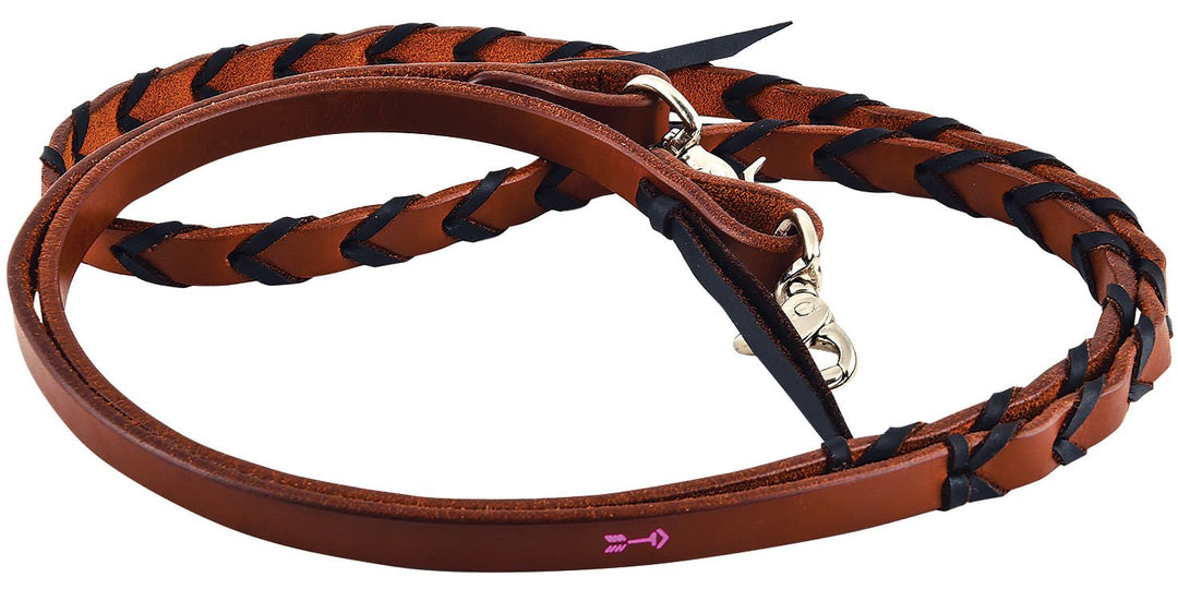 Rafter T Plaited Barrel Racing Reins Jeffers
