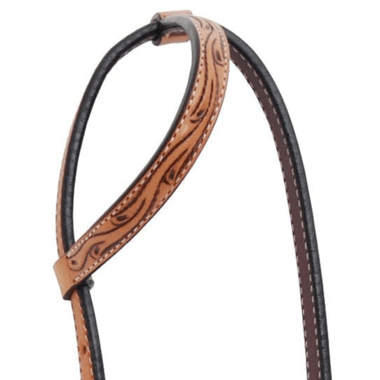 Rafter T Thunderbird Single Ear Headstall, Full, Lt Oil Rafter T