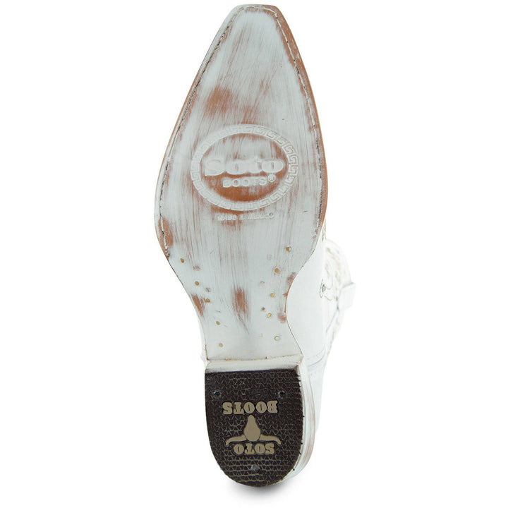 White Rhinestone Wedding Cowgirl Boots