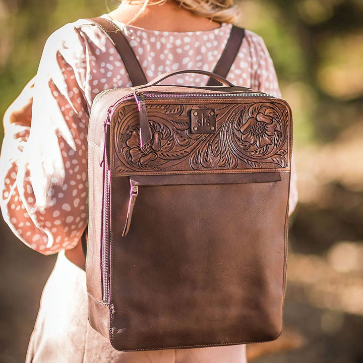 STS Westward Tooled Leather Women's Backpack STS