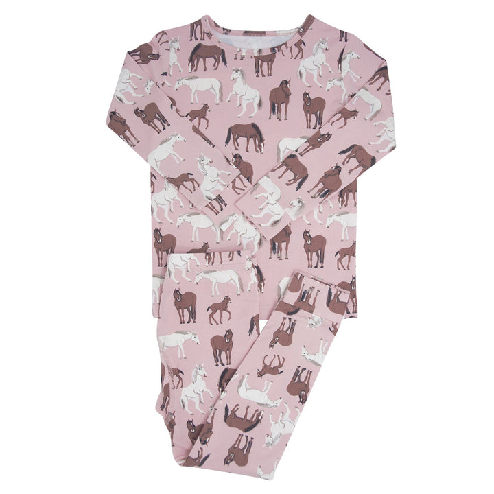 Wild Horses Girls Pajama Pant Set