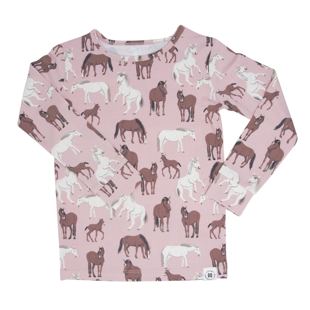 Wild Horses Girls Pajama Pant Set