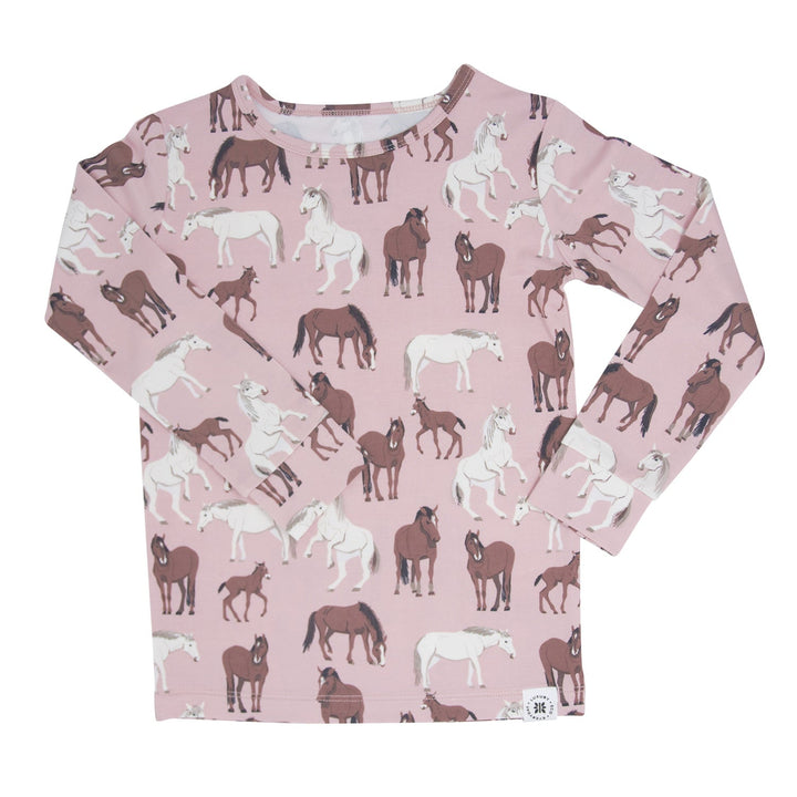 Wild Horses Girls Pajama Pant Set