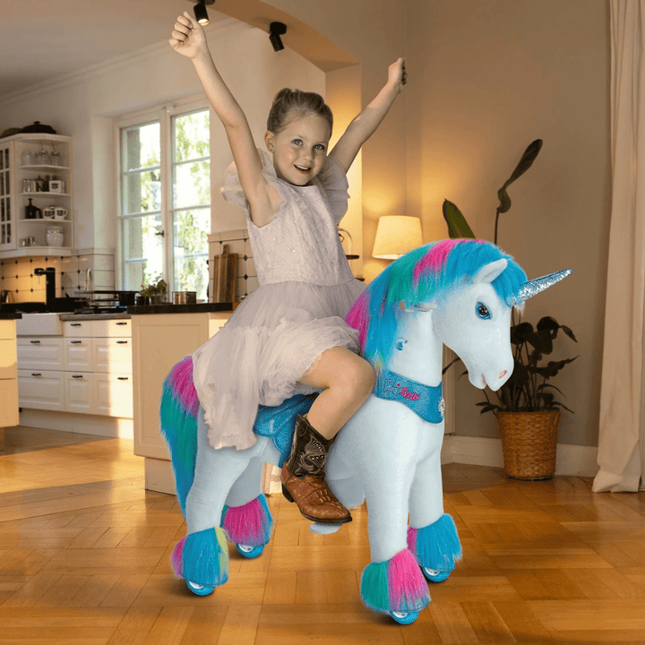 Ponycycle Model Y® Unicorn Ride-On Toy Age 4–7 – Rainbow PonyCycle, Inc.