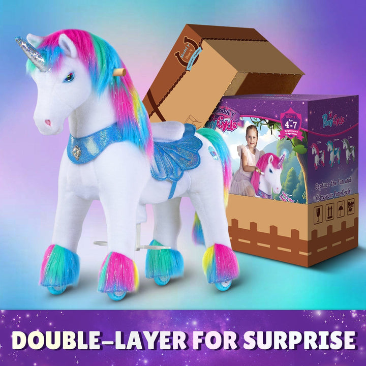 Ponycycle Model Y® Unicorn Ride-On Toy Age 4–7 – Rainbow PonyCycle, Inc.